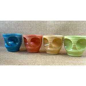 Tiki Farm Moai Mug Set of 4 Multicolor Ceramic Tiki Mugs Made in Mexico